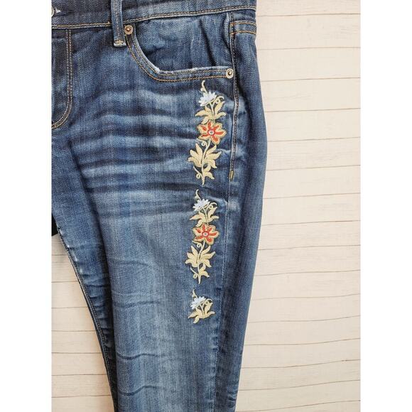 DRIFTWOOD FLORAL EMBROIDERED JEANS, SZ 30 - Picture 3 of 14
